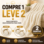 Nuvora™ – Manta Trançada Premium Ultra Macia - Toque Aveludado - Design Sofisticado + 2 Fronhas