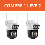Câmera Dupla 5g Wi-Fi Full HD 1080p a Prova d'Agua + Cartão de Memória 32gb