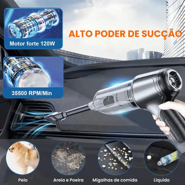 Aspirador de Pó Portátil 4 em 1 Master Cleaner